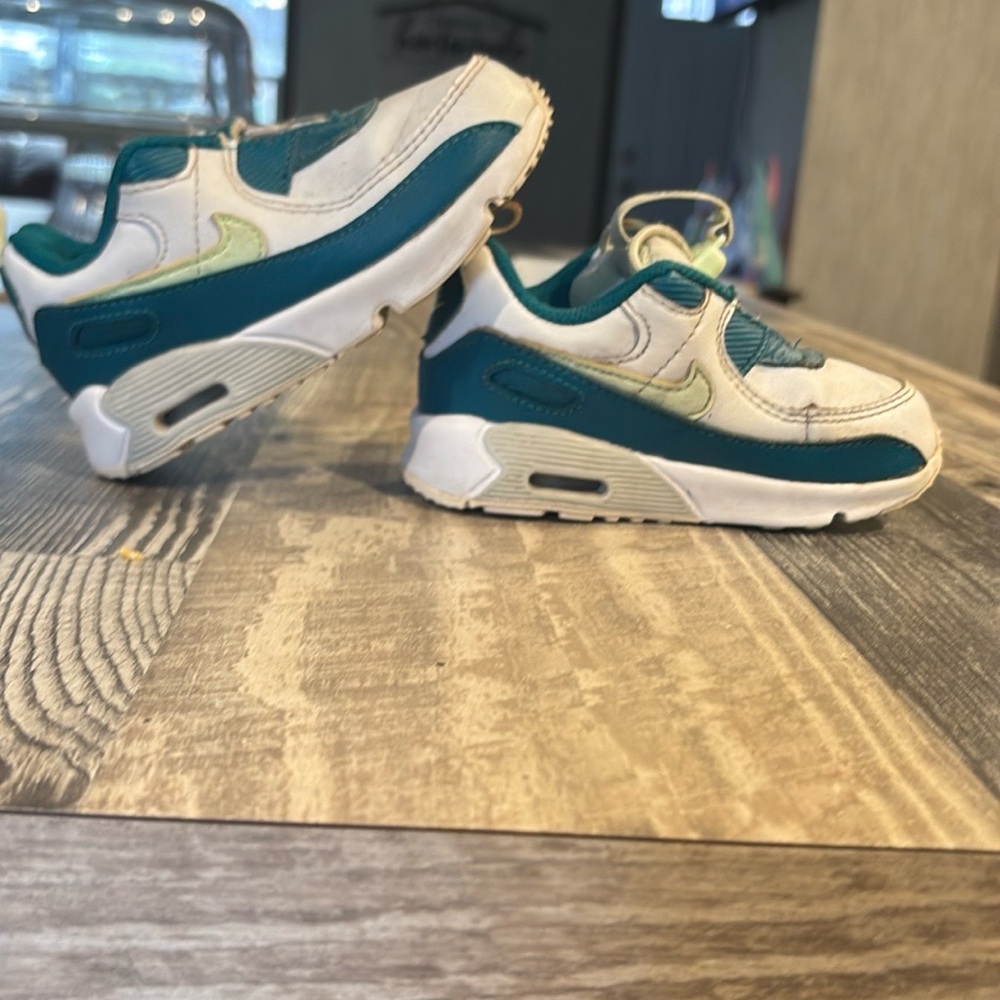Kids Teal and White Sneakers